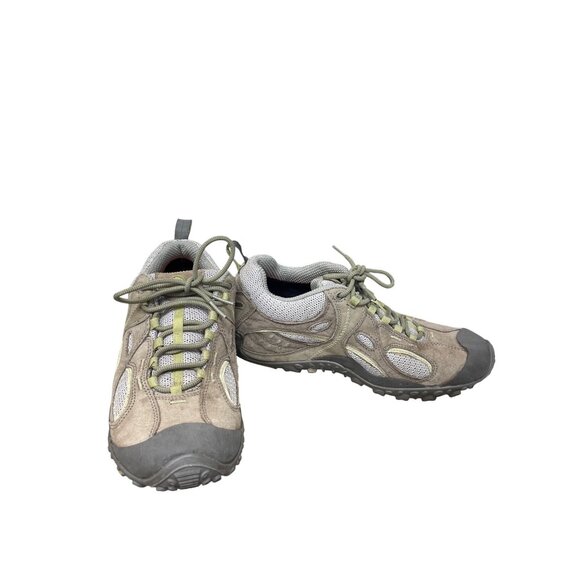 Merrell Shoes - Merrell Goretex Wms brown suede hiking running trails sneakers Sz 8.5 SKU 9750